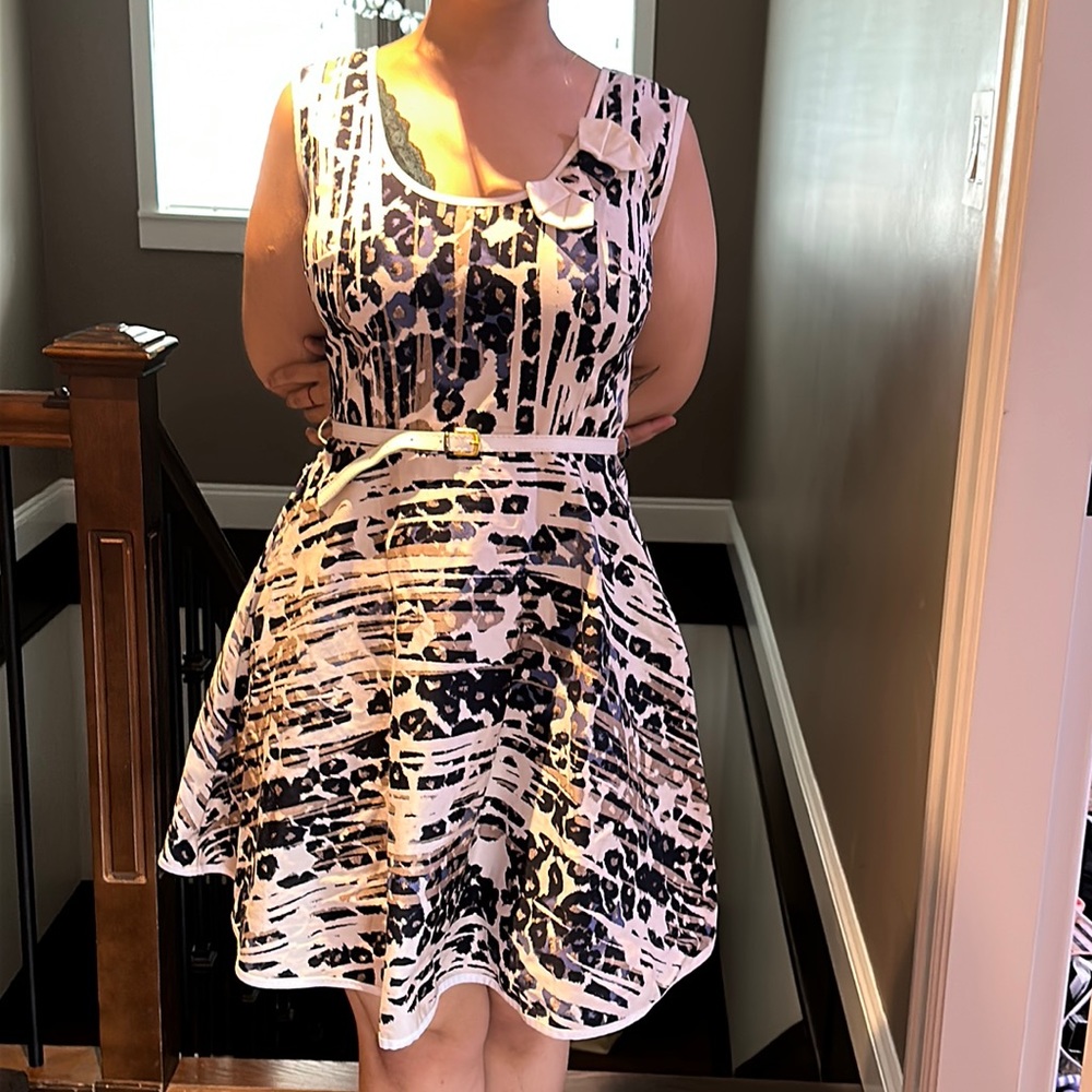 watercolour flower dress
